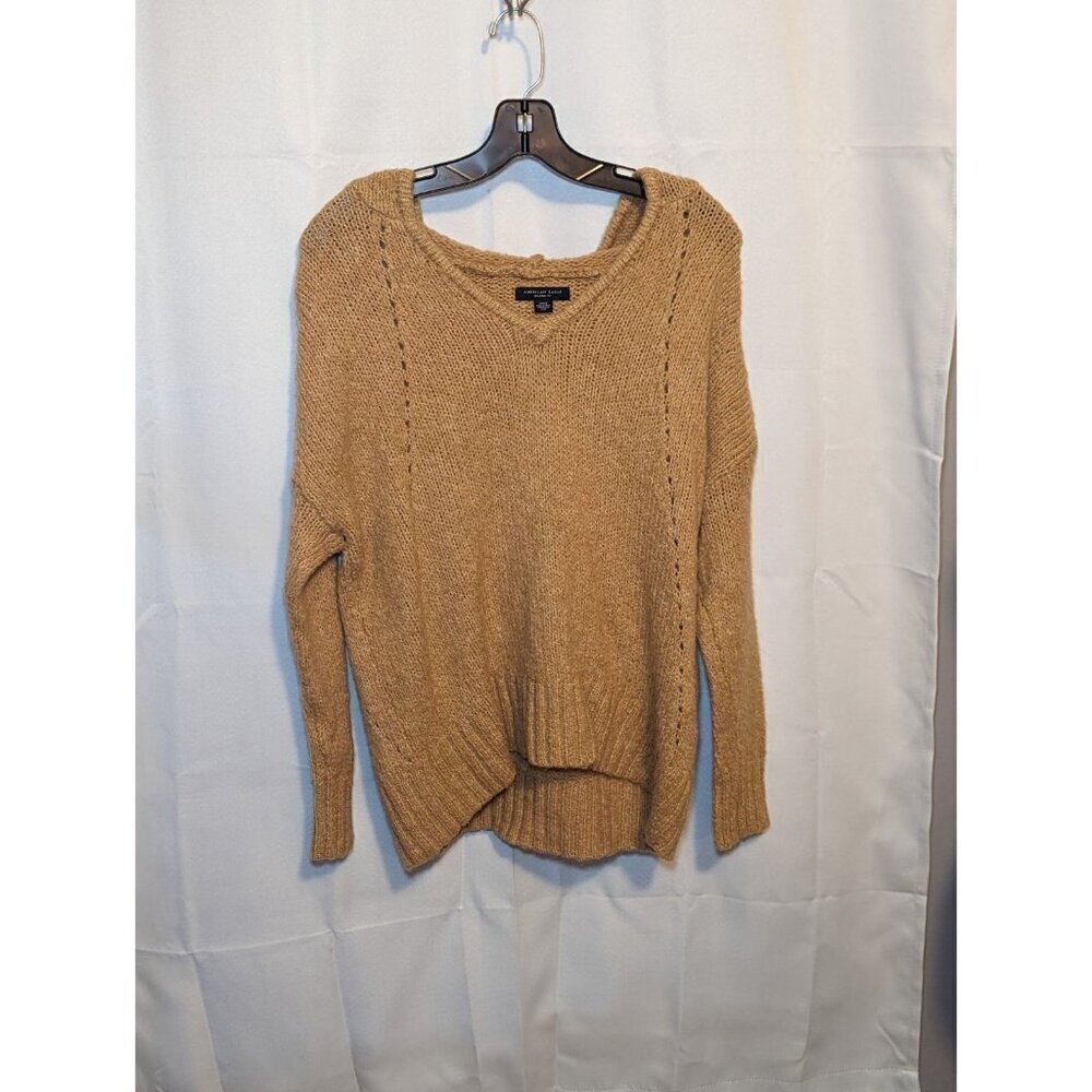 American eagle hoodie chunky open Knit Vneck Small women sweater Jegging Fit